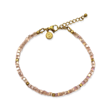 Armband Light Pink Faceted Mini