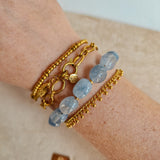 Armband Light Blue Stone