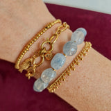 Armband Light Blue Stone