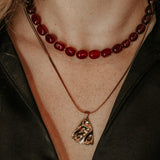 Ketting Burgundy Stone