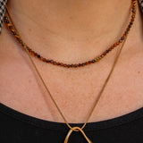 Ketting Tiger Eye Faceted Mini Beads