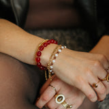 Armband Burgundy Stone