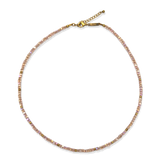 Ketting Light Pink Faceted mini