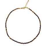 Ketting Tiger Eye Faceted Mini Beads