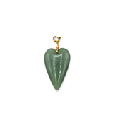 Hanger Green Aventurine Heart
