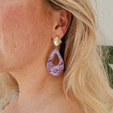 Oorbellen Purple Aurora Big Drop