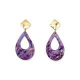 Oorbellen Purple Aurora Big Drop