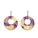 Oorbellen Purple Lime Aurora Circle