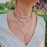 Necklace Shimmer Topaz orange