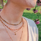 Necklace Shimmer Topaz orange