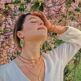 Necklace Shimmer Topaz orange