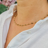 Necklace Shimmer Peridot green