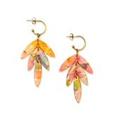 Oorbellen Watercolor Rose Quartz Lily | Double Sided