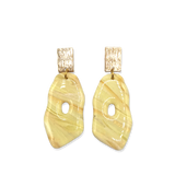 Oorbellen Butter Yellow Stone Organic