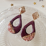 Oorbellen Purple Drops