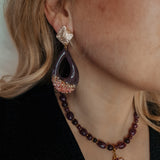 Oorbellen Purple Drops