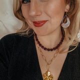 Oorbellen Purple Pink Drops