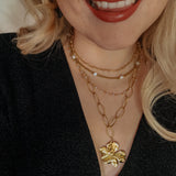 Ketting Gold Beads Pearls