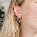 Oorbellen Shimmer Rose Quartz