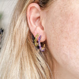 Oorbellen Shimmer Amethyst Paars