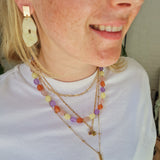 Oorbellen Butter Yellow Stone Organic