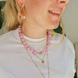 Ketting Kralen Lila Beads