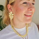 Oorbellen Butter Yellow Flower