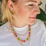 Necklace Summer Candy Berry Sunset