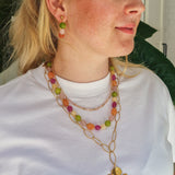 Necklace Summer Candy Berry Sunset