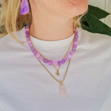 Ketting Purple Mix Stone