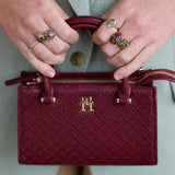 Ring Merlot Olive Stone Oval