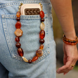 Ketting & Phone Cord Mocha Link