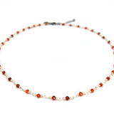 Necklace Shimmer Topaz orange