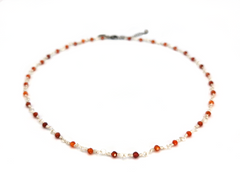 Necklace Shimmer Topaz orange