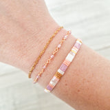 Bracelet Shimmer Rose quartz