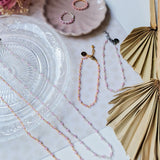 Necklace Shimmer Rose quartz