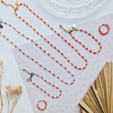 Necklace Shimmer Topaz orange