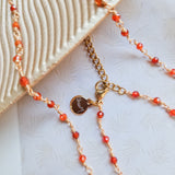 Necklace Shimmer Topaz orange