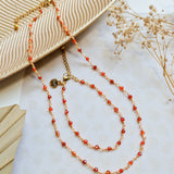 Necklace Shimmer Topaz orange