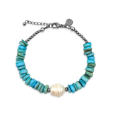 Armband Sunset Heat Turquoise Shell Pearl