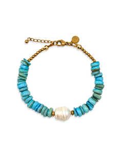 Armband Sunset Heat Turquoise Shell Pearl