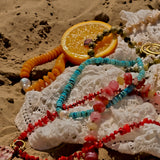 Ketting Sunset Heat Red Coral