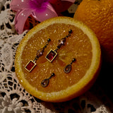 Oorbellen Sunset Heat Pink Teardrop
