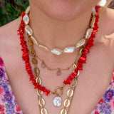 Ketting Sunset Heat Red Coral