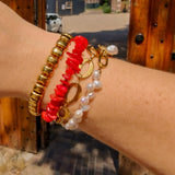 Armband Coastal Treasures Pearl & Fish