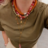 Ketting Sunset Heat Green Jasper