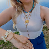 Ketting Coastal Treasures Pearl Slide