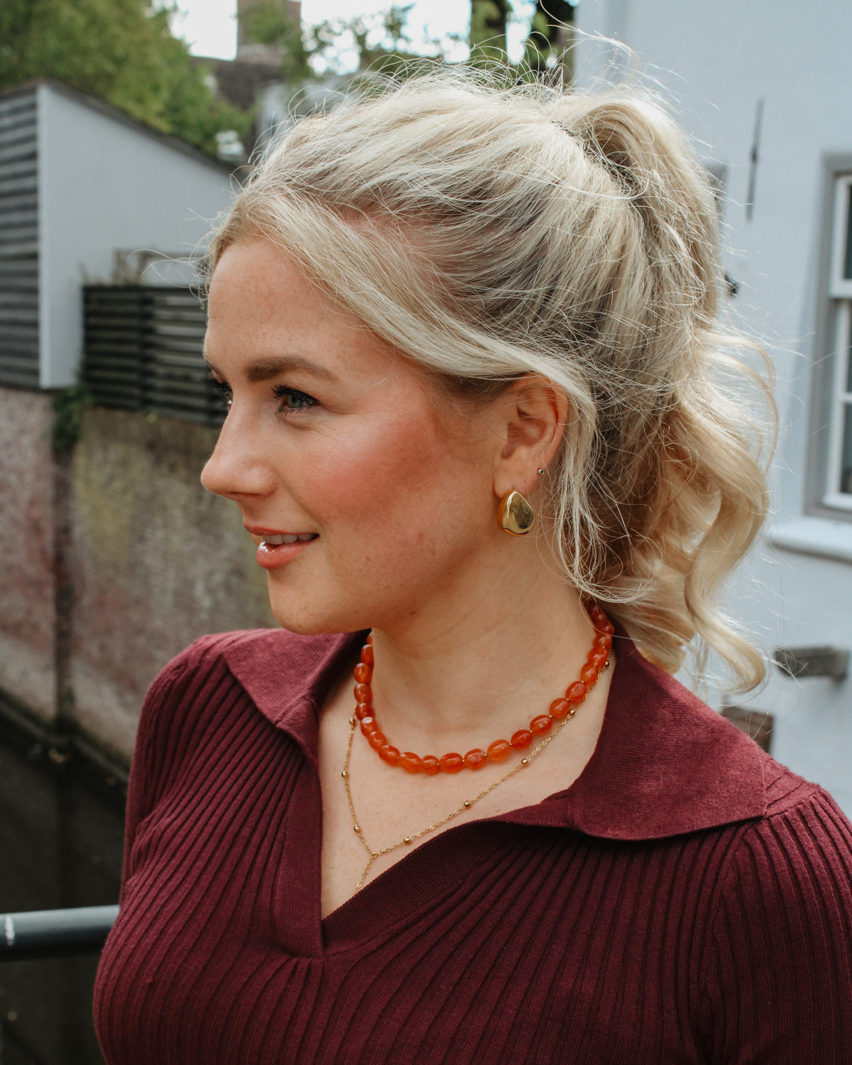 Oorbellen Everyday Drops op model