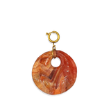 Hanger Carnelian Round Disc