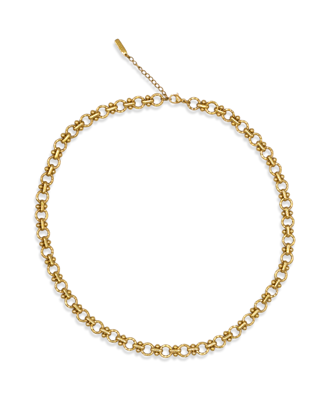 Lace Ketting in goud met ronde schakels en fijne bolletjes